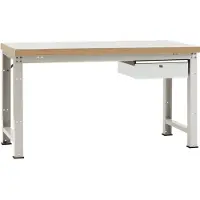 Manuflex WP5407.7035 Werkbank (B x H x T) 1500 x 800 x 700 mm Lichtgrau (RAL 7035)