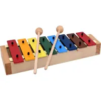 Voggenreiter Mein erstes Glockenspiel (Musikinstrument mit speziellem Resonanzboden, 8 hochwertige K