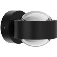 TOP LIGHT Puk Mini Wall Wandleuchte-Schwarz matt-Linse klar-Linse klar