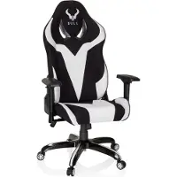 Hjh OFFICE PROMOTER II - Gamingstuhl Schwarz / Weiß