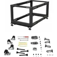 StarTech.com 8u Open Frame 22-40 Zoll Tiefe Regal Schwarz One Size / EU Plug 220V Schwarz One Size