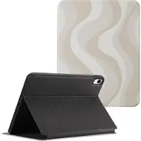 Selencia Vivid Klapphülle für das Apple iPad 11 (2025) 11 Zoll A16 / iPad 10 (2022) 10.9 Zoll - Desert Waves Beige