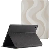 Selencia Vivid Klapphülle für das Samsung Galaxy Tab A9 Plus - Desert Waves Beige