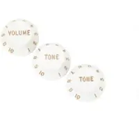 Fender Potikappen 1 Volume 2 Tone Weiß