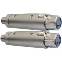 Stagg 2 x Buchse XLR/Buchse RCA-Adapter