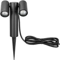 CMD Erdspießstrahler 9089, anthrazit, Länge 17 cm, IP65 9089, schwarz, Aluminium, Modern
