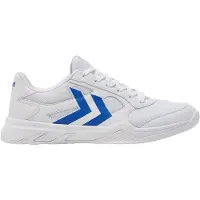 Hummel Teiwaz IV Indoor Hallenschuhe Handballschuhe Sportschuhe weiß/blau 225027-9109, Schuhgröße:45 EU