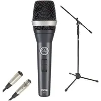 AKG D5 S Dynamisches Gesangsmikrofon mit Ständer und Kabel