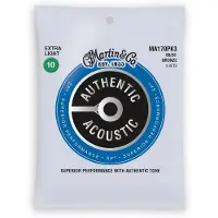 Martin Authentic Acoustic SP 80/20 Bronze 3er Pack Extra Light 10-47