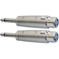 Stagg 2 x männlich Mono Telefon / Assymetrischer weiblicher XLR-Adapter