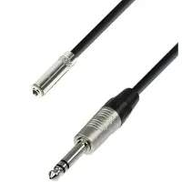 Adam hall 4 STAR Rean symmetrisches TRS 35 mm Miniklinke (F) auf TRS 1/4" Klinkenkabel 3 m
