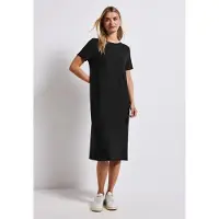 Street One Midikleid Ohne Taschen mit Rundhalsausschnitt
