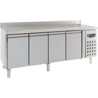 CombiSteel Kühltisch mit Aufkantung 4 Türen