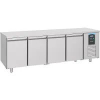 CombiSteel Gastro Edelstahl Kühltisch Kühltheke Kühlung -2/+8°C 4 Türen GN 1/1 1013 L
