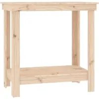 The Living Store Werkbank 80x50x80 cm Massivholz Kiefer