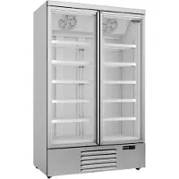 CombiSteel Tiefkühlschrank 2 Glastüren Jde-1000F
