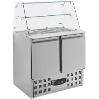 CombiSteel Gekühlte Saladette mit Glas 2 Türen