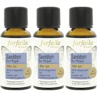 Farfalla Bio-Pflegeöl Sanddornfruchtfleisch 30 ml x3 3x30 Hautöl