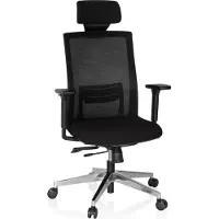 Hjh OFFICE CAPTIVA - Profi Chefsessel Schwarz
