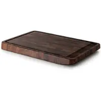 Continenta Tranchierbrett "Walnuss, Stirnholz", braun (natur), B:29cm H:3,5cm L:42cm, Holzwerkstoff, Schneidebretter, Tranchierbrett, mit Saftrille und großer Auffangmulde