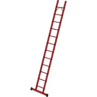 Günzburger Steigtechnik Sprossen-Anlegeleiter GFK mit Traverse 12 Sprossen - 036812