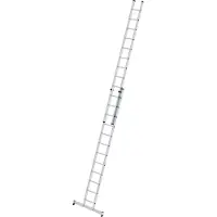 Günzburger Steigtechnik Sprossen-Schiebeleiter 2tlg. mit nivello-Traverse 2 x 12 Sprossen - 020412