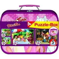 Schmidt 2 x 100 + 2 x 150 Teile Spiele Kinder Puzzle Bibi & Tina Koffer 56509
