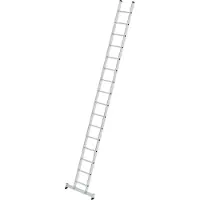 MUNK Günzburger Steigtechnik Sprossen-Anlegeleiter mit nivello-Traverse 16 Sprossen - 010316