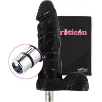 Eroticon Gode - - Noir - Insertion 17,5 cm - Connecteur 3XLR - Unisex