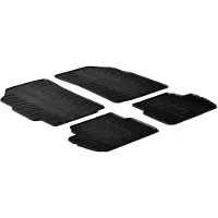 GledRing Fußmatten Set Gummi für CHEVROLET SPARK (M300) Vorne+Hinten