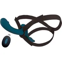 You2Toys - Analdildo-Set zum Anschnallen (schwarz-blau)