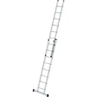 MUNK Günzburger Steigtechnik Sprossen-Schiebeleiter 2tlg. mit Standard-Traverse 2 x 8 Sprossen - 020808