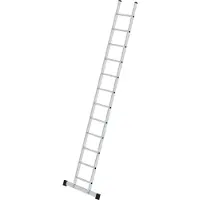 MUNK Günzburger Steigtechnik Sprossen-Anlegeleiter mit Standard-Traverse 12 Sprossen - 010112