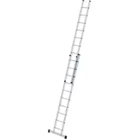 MUNK Günzburger Steigtechnik MUNK Schiebeleiter mit Traverse 2x10 Sprossen