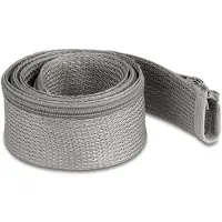DeLOCK Geflechtschlauch mit Reissverschluss hitzebeständig 1 m x 50 mm grau