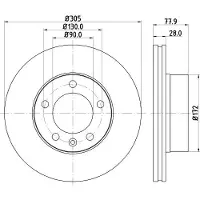 Hella Bremsscheibe PRO 8DD 355 108-931