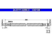 Ate Bremsschlauch 24.5111-0290.3