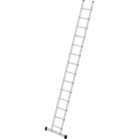 MUNK Günzburger Steigtechnik Sprossen-Anlegeleiter mit Standard-Traverse 14 Sprossen - 010114