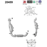VEGAZ Katalysator mit Anbaumaterial für FORD 1766306 1873837 1881321 FK-318
