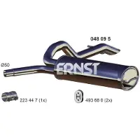 ERNST Endschalldämpfer 048095 für OPEL GENERAL MOTORS RENAULT