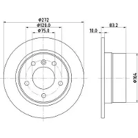 Hella Bremsscheibe PRO High Carbon 8DD 355 127-281