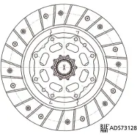 Blue Print Kupplungsscheibe [Hersteller-Nr. ADS73128] für Subaru