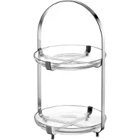 Leonardo Etagere Cucina Silber 2-Stöckig