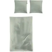 Irisette Mako-Satin Bettwäsche-Garnitur Tokio 8607 Farbe jade Größe 155x220+80x80