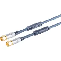 Home-Cinema S/CONN Maximale Konnektivität Heimkino-SAT-Anschlusskabel, verchromter Metall-F-Stecker zum