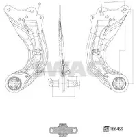 SWAG Lenker, Radaufhängung [Hersteller-Nr. 33110404] für Mazda
