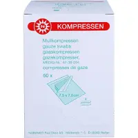 NOBAMED Mullkompressen 7,5x7,5 cm steril 8fach 50x2 St Kompressen