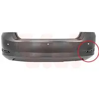 VAN WEZEL Heckstoßstange Stoßfänger Hinten für SKODA FABIA (NJ3)