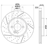 Hella Bremsscheibe PRO 8DD 355 116-211