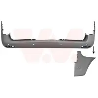 VAN WEZEL Heckstoßstange Stoßfänger Hinten passend für MERCEDES-BENZ VITO Kasten (W447) VITO Tourer (W447) VITO Mixto (W447)